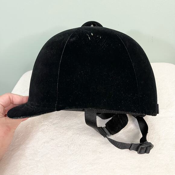 IRH International Unisex Womens Mens Horse Riding Helmet Hunt Cap Black Velvet - Picture 12 of 13